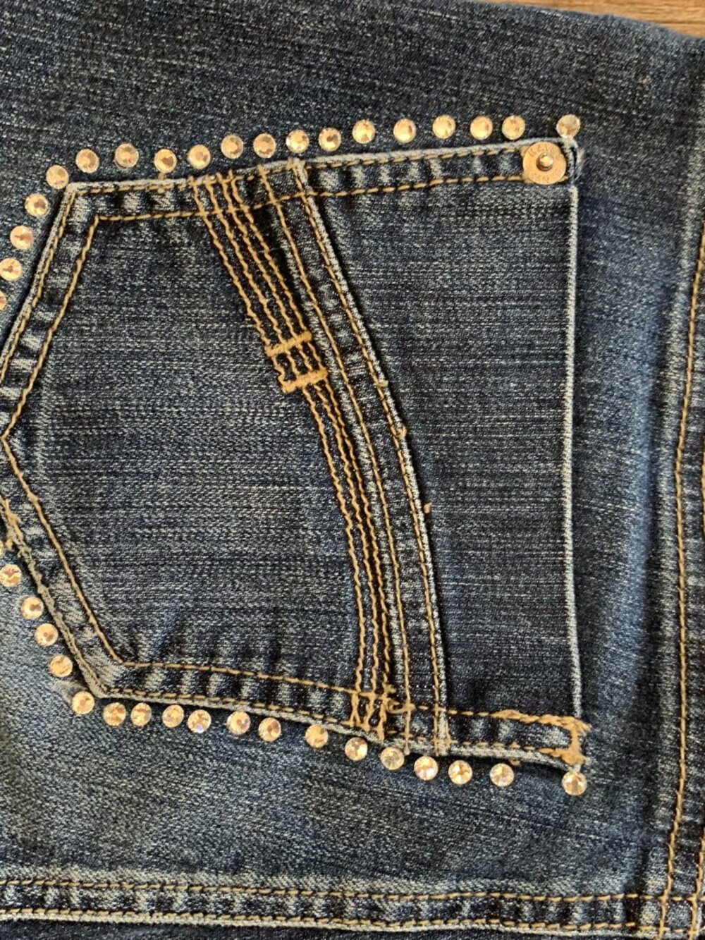 Denver Hayes dark wash bedazzled jeans - Picture 8 of 8